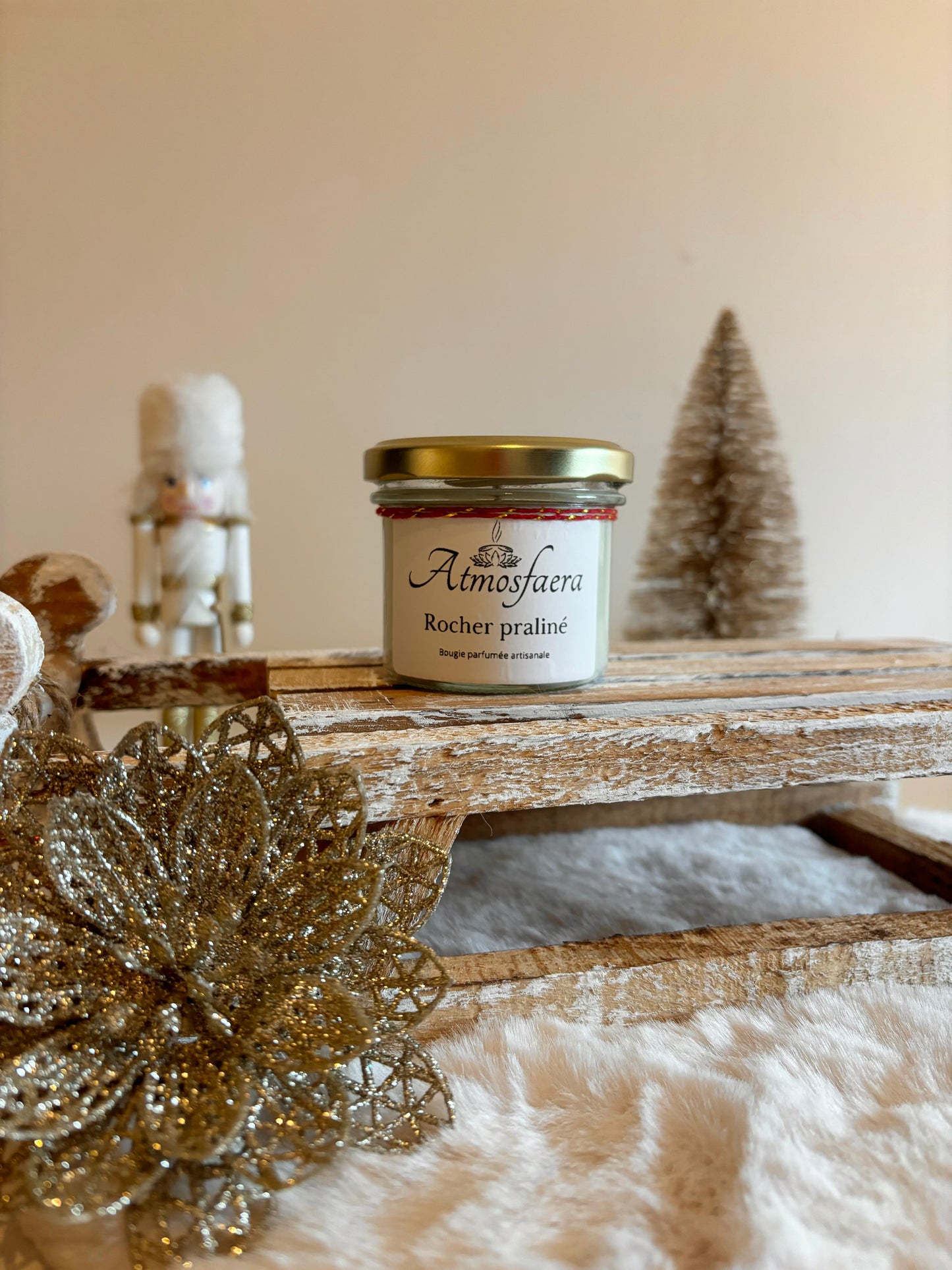 Bougie rocher praliné