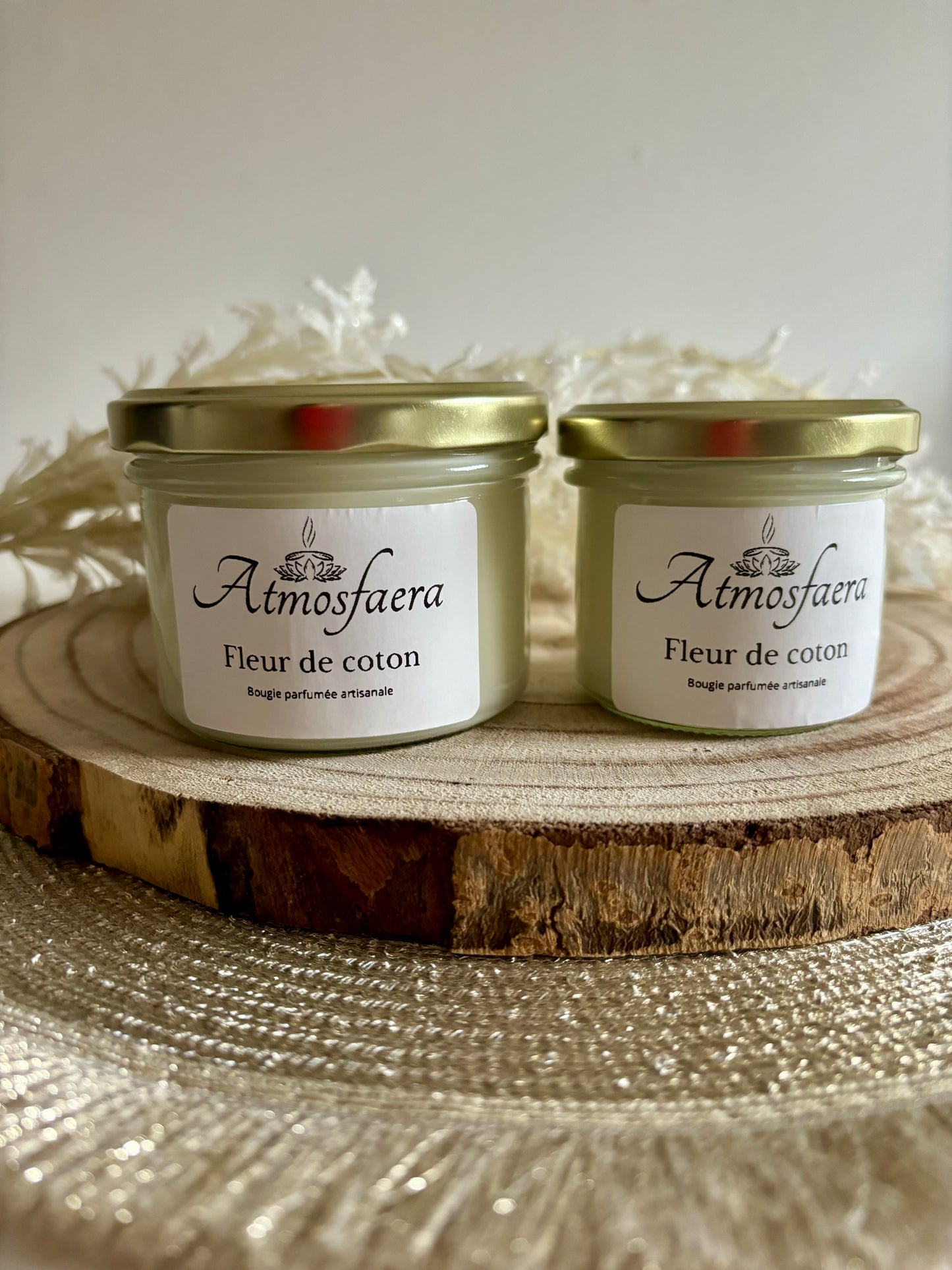 Bougie fleur de coton