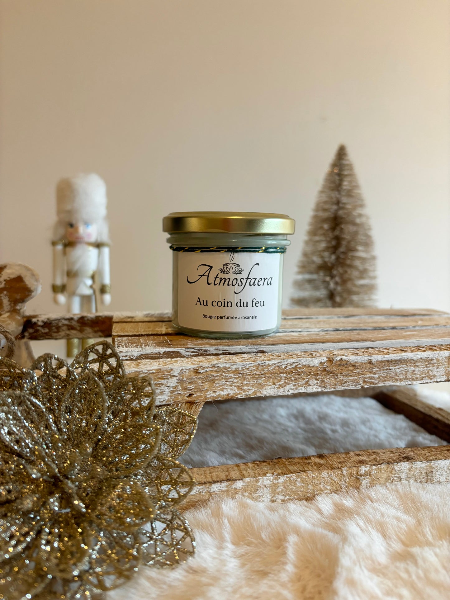 Bougie au coin du feu